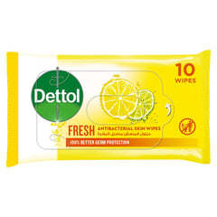 Dettol Fresh Antibacterial 10 Skin Wipes