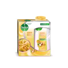 ديتول غسول للجسم نوريش + ليفة