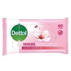 Dettol Skincare Antibacterial 40 Skin Wipes
ديتول مناديل مبللة للعناية بالبشرة مضادة البكتيريا 40 قطعة