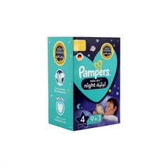 بامبرز رقم 4 صندوق ليلي (9+3) حفاضات