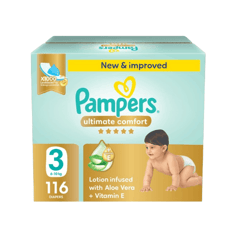 Pampers Premium Care Size (3) Medium Mega Box 116 Diapers
بامبرز حفاضات عناية مميزة مقاس (3) صندوق ميجا 116 حفاضة
