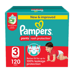 Pampers Baby Pants with Aloe Vera Lotion Size (3) 6-11 Kg 120 Pants