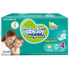 Baby Joy Size 4 Large 10-18 Kg Jumbo Box 96 Diapers