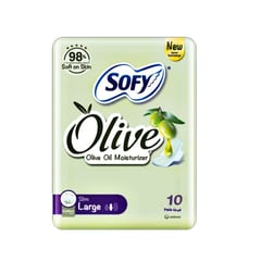 Sofy Olive Sanitary Pads With Wings 10 Pads