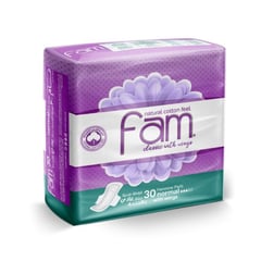 Fam Feminine Napkins Regular Eco With Wings