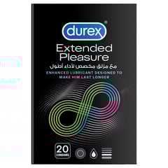 ديوريكس واقي ذكري لمتعة أطول 20 قطعة
