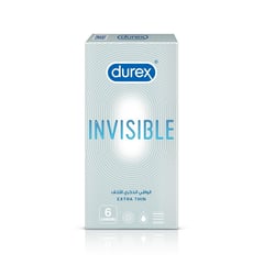Durex Condom Invisible Extra Thin 6 Pieces