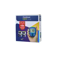 Contour Care Meter + 100 Strips Free
كونتور كير جهاز قياس نسبة السكر في الدم - مع علبتين شرائط هدية
