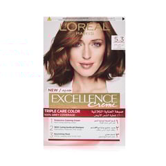 L'Oréal Excellence Crème Hair Color 5.3 Light Golden Brown