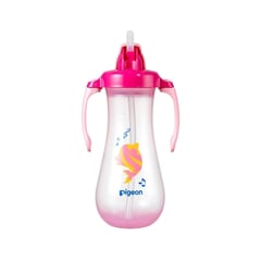 Pigeon Tall Straw Bottle Pink