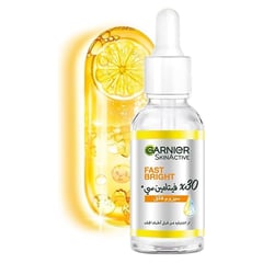 Garnier Fast Bright Vitamin C Night Booster Serum 30 ml
جارنييه إشراقة سريعة فيتامين سي سيروم ليلي فائق للوجه 30 مل
