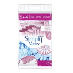 Gillette Venus Disposable For Women 3 Blades 8+4 Pieces
