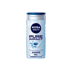Nivea Shower Gel Pure Impact 250Ml
نيفيا جل استحمام بيور امباكت للرجال (250 مل)