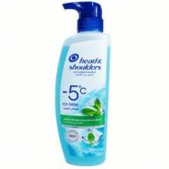 Head & Shoulders Shampoo Ice Fresh 500 ml
هيد أند شولدرز شامبو إنتعاش الجليد 500 مل