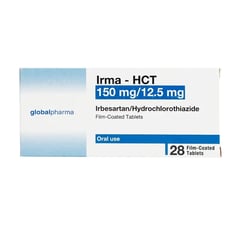 Irma-HCT 150 mg / 12.5 mg Tablets – 28 Tablets