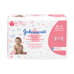 جونسون مناديل مبللة  لتنظيف شامل 