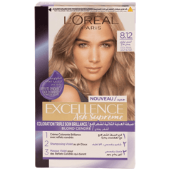 L'Oréal Excellence Ash Suprême Hair Color 8.12 Cool Pearl Light Blonde
