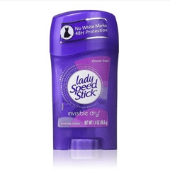Lady Speed Stick Invisible Dry Shower Fresh 39.6g
ليدي سبيد ستيك مزيل عرق إنفيزيبل دراي شاور فريش 39.6 جم