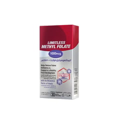 Limitless Methylfolate 1000 Mcg 30 Tablets