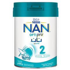 Nan Optipro (2) Baby Milk 400g
نان أوبتي برو (2) حليب أطفال 400 جم