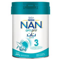 Nan Optipro (3) Baby Milk 800g
نان أوبتي برو (3) حليب أطفال 800 جم