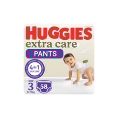 هاجيز عناية فائقة كلوت (3) 6-11 كيلو عبوة جامبو 58 حفاضة