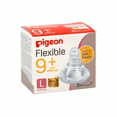 Pigeon S-Type Nipple Super-Stretchable 3 Pieces Large Box
بيجون حلمة مرنة 3 قطعة كبير