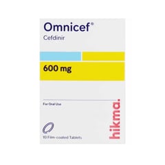 Omnicef 600mg  Film Coated Tablet 10 tab
