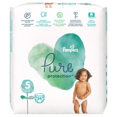 Pampers Pure Protection Size (5) +11Kg 24 Diapers
بامبرز بيور بروتكشن مقاس (5) أكثر من 11 كيلو 24 قطعة