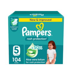 Pampers (5) Junior Giant Box 104 Diapers