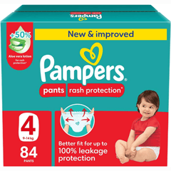 Pampers Pants With Aloe Vera Size (4) 9-14 Kg Jumbo Pack 84 Pants