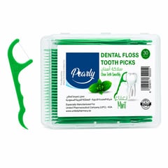 Pearly Dental Floss with Mint Toothpick 30 Picks