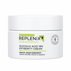 Replenix Glycolic Acid 18% Extremity Cream 50g
ريبلنكس حمض الجليكوليك بتركيز 18% كريم لتفتيح للأكواع والركب 50 جم