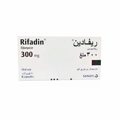 Rifadin 300 mg 8 Capsules
ريفادين 300 ملغ 8 كبسولة