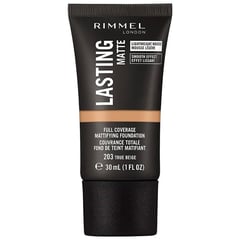 Rimmel Lasting Matte Foundation 203 True Beige 30 ml
ريميل لاستينج فاونديشن مطفي درجة 203 بيج حقيقي 30 مل