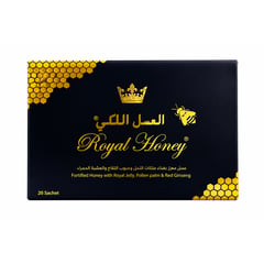 العسل الملكي أكياس رويال جيلي والجينسنغ الأحمر 20 كيس