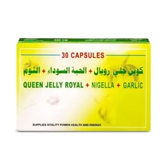 Royal Jelly Nigella-Garlic 30 Capsules
