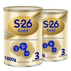 S-26 Gold (3) Milk (2*1800g)
إس-26 جولد (3) حليب أطفال (حبتين*1800 جم)
