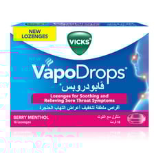 Vicks vapodrops cherry with menthol 16 tabs