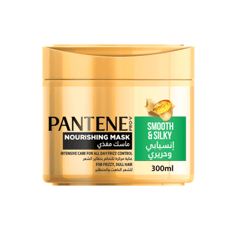 Pantene Mask Smooth & Silky 300 ml
بانتين ماسك مغذي إنسيابي وحريري 300 مل