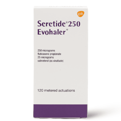 سيريتايد ايفوهيلر 25/250 ميكروجرام 120 جرعة