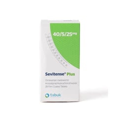 SEVITENSE PLUS 40/5/25 MG 28 TAB
