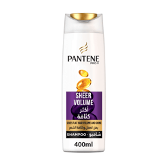 Pantene Shampoo New 2X1 Sheer Volume 400 ml
بانتين شامبو 2*1 جديد أكثر كثافة 400 مل