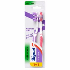 Signal Toothbrush V-Gum Jewel Multi Pack 2 - 28.8g
سيجنال فرشاة أسنان في جام جويل عبوة من حبتين 28.8 جم