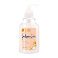 Johnson`s Vita-Rich Hand Wash Peach 300 ml
جونسون غسول اليدين فيتا ريتش بخلاصة الخوخ 300 مل