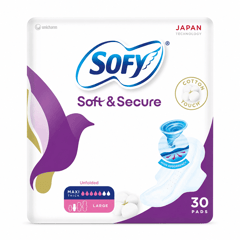 Sofy Soft & Secure Maxi Thick Large 30 Sanitary Pads