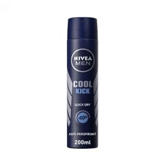 Nivea Deodorant Spray Cool Kick Men 200 Ml
نيفيا كول كيك – بخاخ مزيل عرق للرجال (200 مل)