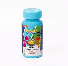 سبونج بوب نيكولوديان فيتامين دي للأطفال 60 قطعة حلوي للمضغ