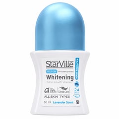 Starville Whitening Roll On Hair Reducer 60 ml
ستارفيل مزيل عرق رول أون للتفتيح وتقليل نمو الشعر 60 مل
