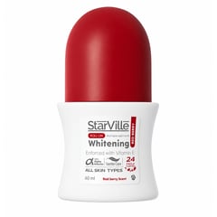 Starville Whitening Roll On Red Berry 60 ml
ستارفيل مزيل عرق رول أون للتفتيح ريد بيري 60 مل